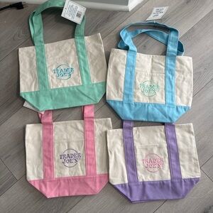 NWT TRADER JOE’S LIMITED EDITION PASTEL TOTES
